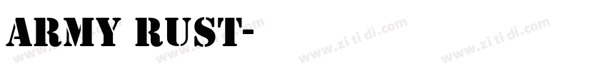 ARMY RUST字体转换